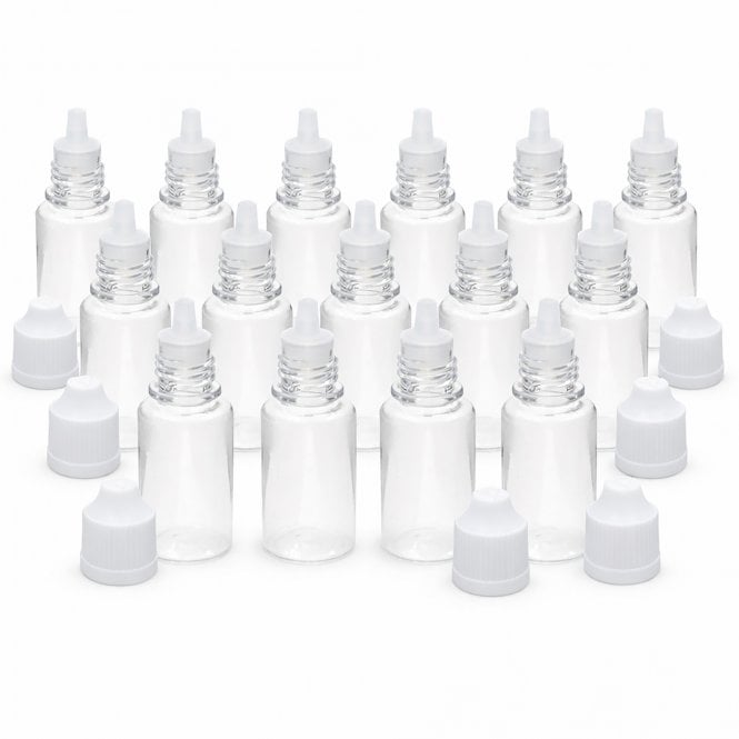 10 ML Empty Squeezable Plastic Dropper Bottle