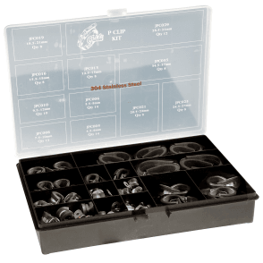 Jubilee P Clip Kit 304SS 110pcs