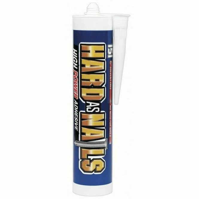 310ml Hard As Nails Cartridge Interior Instant Solvent Free Adhesive Glue DIY