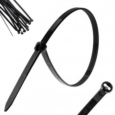 4.8mm x 300mm Stainless Steel Pawl Nylon Cable Ties X100
