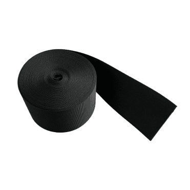 75mm Wide Black Nylon Heavy Duty Polypropylene Webbing Strap- 10m 