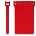 Hook & Loop Nylon cable ties 12mmx180mm Red 100 piece
