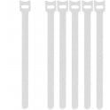 Hook & Loop Nylon cable ties 12mmx180mm White 10 piece