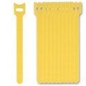 Hook & Loop Nylon cable ties 12mmx180mm Yellow 10 piece