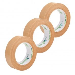 On1shelf® Biodegradable Paper kraft tape 24mm x 50m, 3pcs