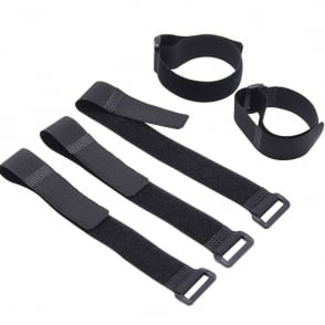 Black Hook and loop buckle strap 2cmx120cm 1 piece