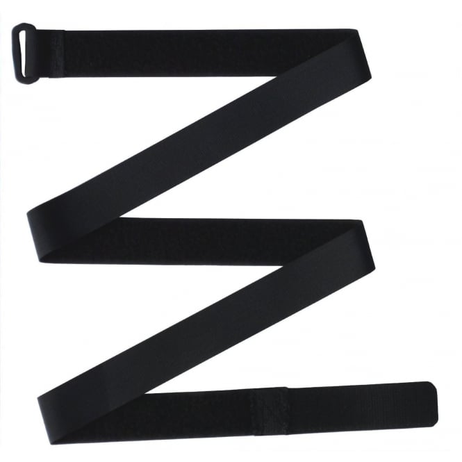 Black Hook and Loop Nylon Strap With Plastic Buckle, 60mm Wide