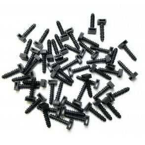 Masonry Cable Tie Mount Plug 8.1x38.1mm Black, 50pcs