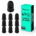 Boltza® Conduit M12 Black Nylon Cable Glands 10pcs Box