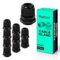 Boltza® Conduit M22 Black Nylon Cable Glands 10pcs Box