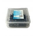 Black Round Cable Clips K-Type Trade Box, 4mm- 500 Pieces