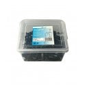 Black Round Cable Clips K-Type Trade Box, 6mm- 500 Pieces