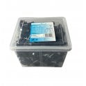 Black Round Cable Clips K-Type Trade Box, 14mm- 180 Pieces