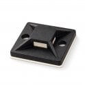On1shelf® Self Adhesive Tie Mounts PA66: 19x19 Black, 50pcs