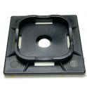 On1shelf® Self Adhesive Tie Mounts PA66: 40x40 Black, 50pcs