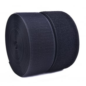 Black Sew-On H&L tape hook& loop 1.6cm-5m