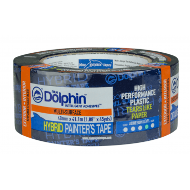 Blue Dolphin Hybrid Exterior/ Interior Painters Masking Tape 48mm, 36mm x41m