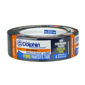 Blue Dolphin Hybrid Exterior/ Interior Painters Masking Tape 48mm, 36mm x41m