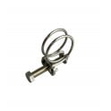 Stainless Steel Double Wire Hose Clips 15-19mm Pond Pipe Screw Tight Koi Fish Fitting Filter Pump Clamp x10