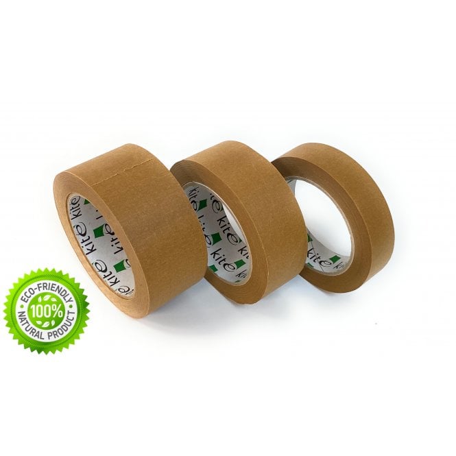 Brown Kraft Paper Tape - Self Adhesive Strong Eco Packaging Parcel Tape