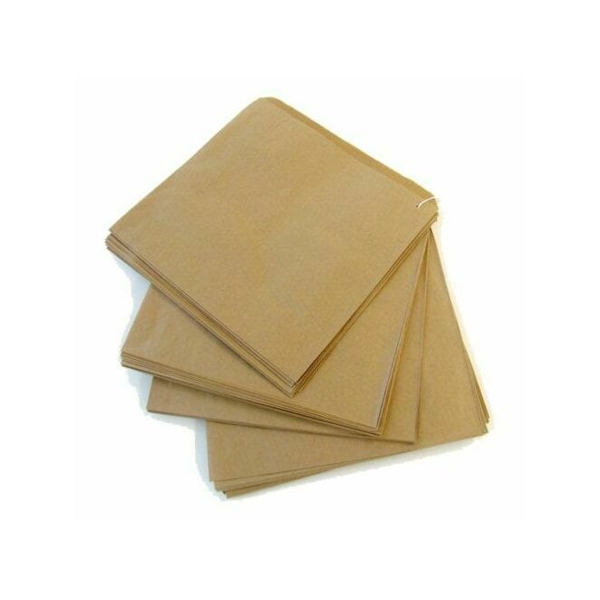 Brown Strung paper counter bags 178x178 mm ( 7x7 in ) -100pcs