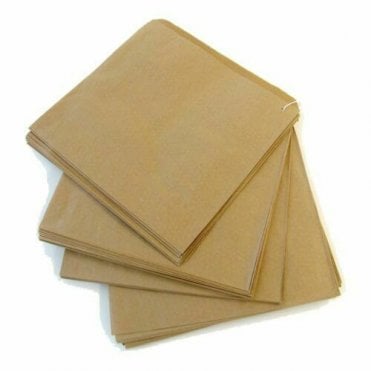 Brown Strung paper counter bags 178x178 mm ( 7x7 in ) -100pcs