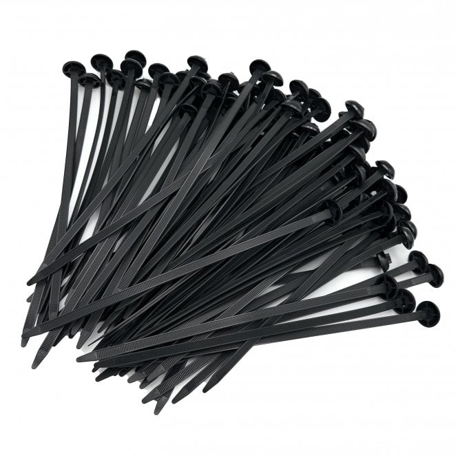 Chassis Cable Ties - Black - 7.5mm x 280mm (100 Pack) | Heavy-Duty, UV Resistant