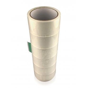 Classic Clear Packaging Tape - 6 Rolls - Easy Unwind & Strong Seal