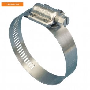 Jubilee Genuine Clip Stainless Steel High Torque Hose Clamp Marine Grade SS316 25-40mm (10pcs)