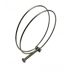 92-100mm Double Wire Screw Hose Clamp Stainless Steel for Ducting & Heating & Ventilation x1