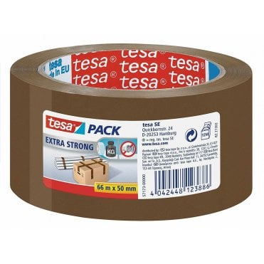 Extra Strong Packaging Tape for Heavy Items, 66 m x 50 mm Brown