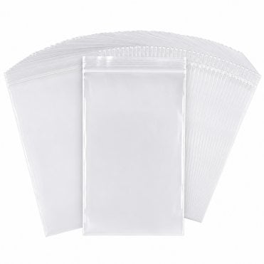 On1shelf Grip Seal Bags Clear Resealable Plastic Zip Lock Polythene Bags 62.5 Micron – GL Sizes Available