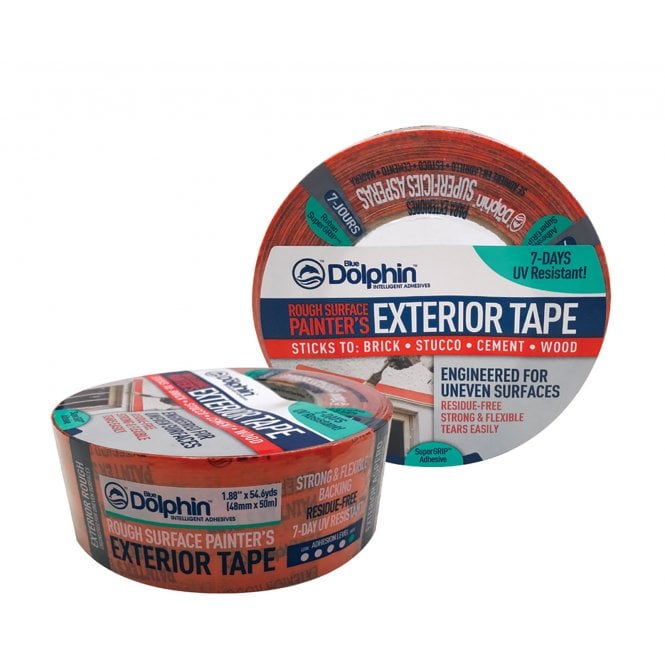 Heavy Duty Rough Surface Exterior Masking Tape Clean Peel UV Resistant 48mm x50m