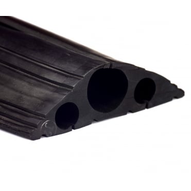 Heavy Duty Rubber Cable Protector Black. Floor Cover- With 40mm Hole