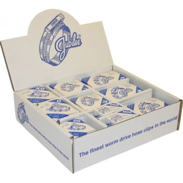 HP100MS Zinc Plated Steel Hose Clips Handy Pack 100 Piece Assorted Box