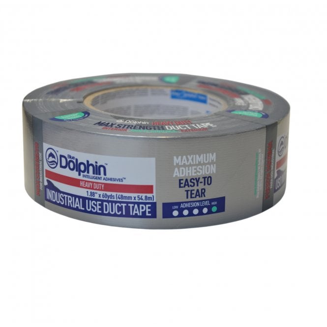 Industrial Grade Silver Duct Tape - 48mm x 50m - Heavy Duty (2