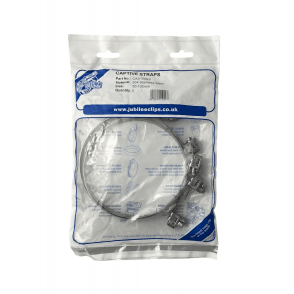 Jubilee 11mm Captive Strap SS 50-555mm x2