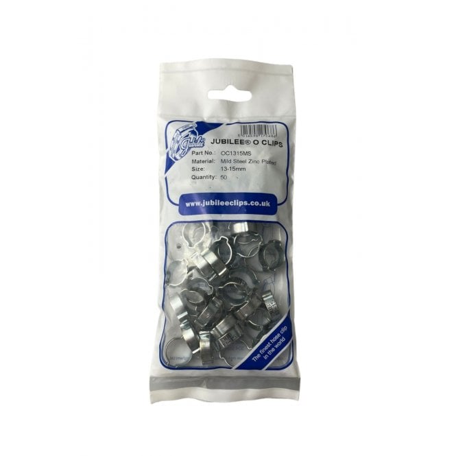 Jubilee® Mild Steel Double Ear Clamp O Clips Air Silicone Petrol Water Fuel Hose Pipe 25-50pcs (bags)