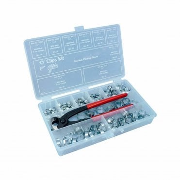 Jubilee® o clip kit with pincer mild steel zinc plated clips