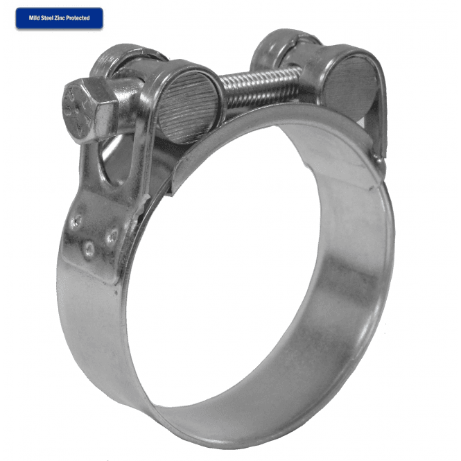 Jubilee® Superclamp Heavy-Duty Zinc-Plated Mild Steel T-Bolt Hose Clamps