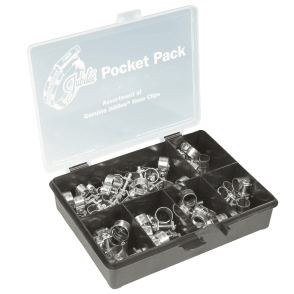 Junior Pocket Pack Mini Hose Pipe Clips Mild Steel Assorted 54 Pcs