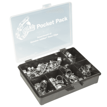Junior Pocket Pack Mini Hose Pipe Clips Mild Steel Assorted 54 Pcs