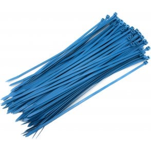 Metal Detectable - Cable Ties- Blue - 4.8mmx300mm x100