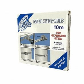 Multiband 11mm 316 Grade Stainless Steel Band Clip Clamp 10m