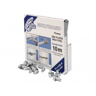 Multiband Mild Steel Handy Pack Kit 11mm (10m + 25 Housings/Screws)