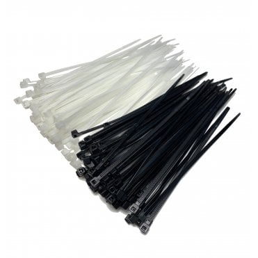 On1shelf Standard Nylon Cable Ties 3.6mm Wide – 200mm, 300mm & 370mm Self-Locking Zip Ties, Multiple Colours & Pack Sizes