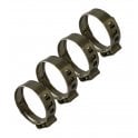 14.5-17 mm O-Clips, 304 Stainless Steel Single Ear Hose Clamps x4
