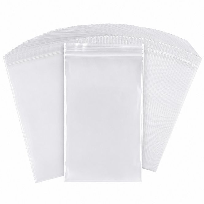 On1shelf Grip Seal Bags Clear Resealable Plastic Zip Lock Polythene Bags 62.5 Micron – GL Sizes Available