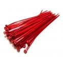 Red Cable Ties Zip Straps 4.8mmx200mm x50