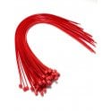 Red Cable Ties Zip Straps 4.8mmx450mm x50